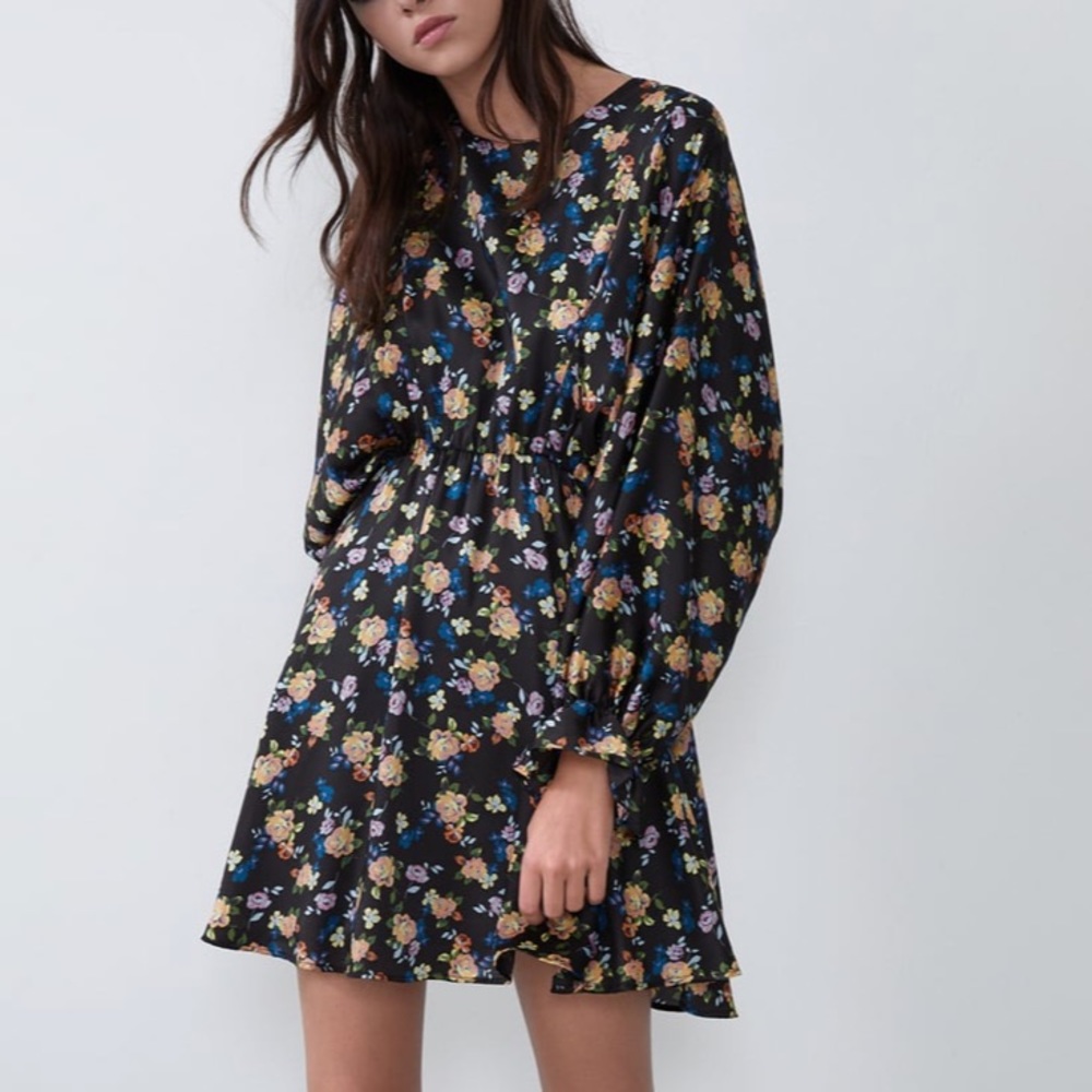 Zara Floral Minidress size Small